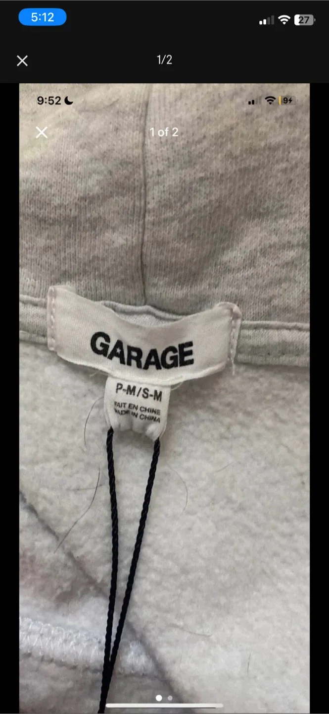 Garage Zip-Up Hoodie - Size S/M thumbnail