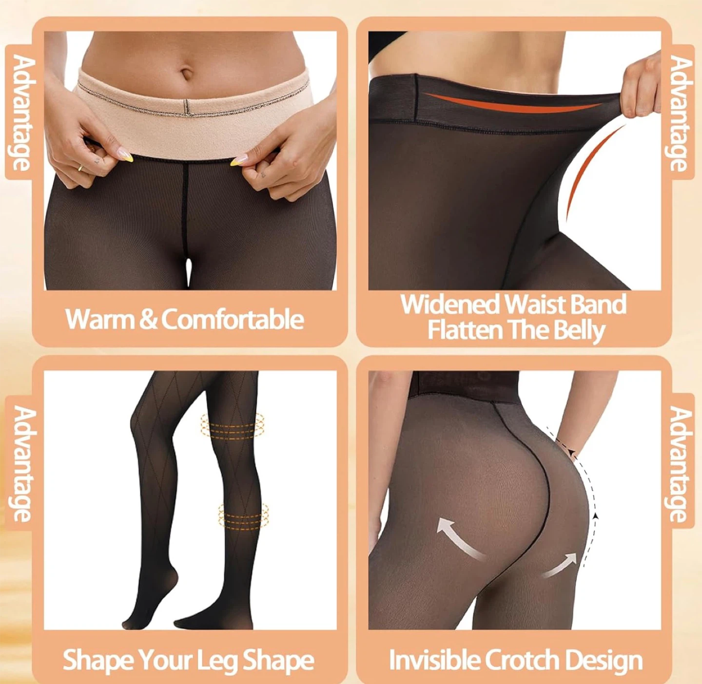 Versatile & Warm Women's Fleece Tights - photo 4