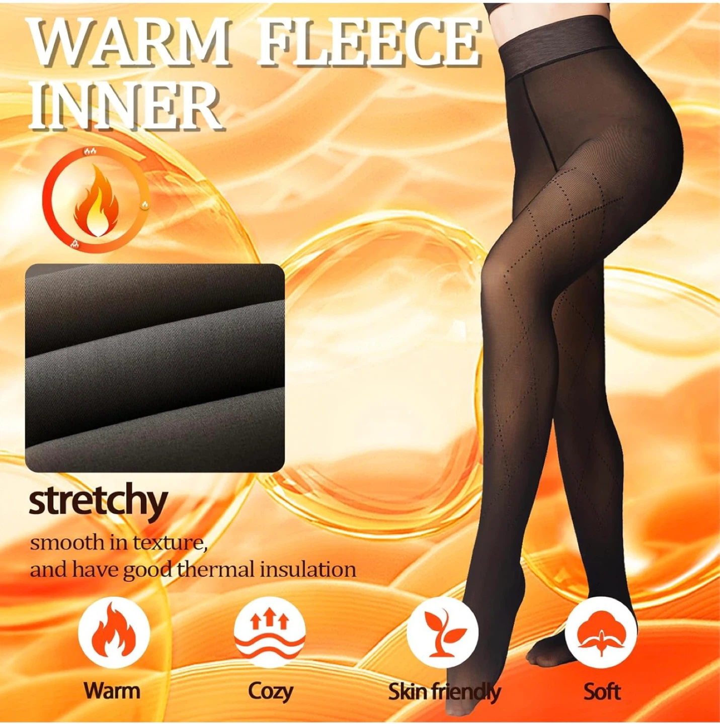 Versatile & Warm Women's Fleece Tights - photo 3