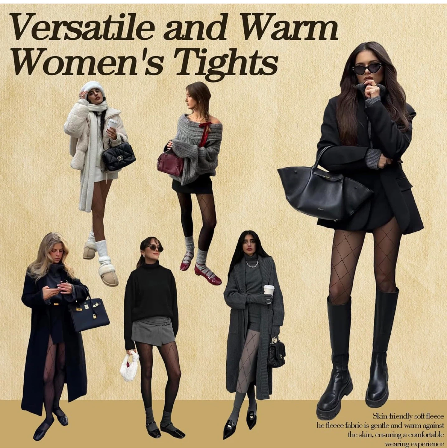 Versatile & Warm Women's Fleece Tights - photo 5