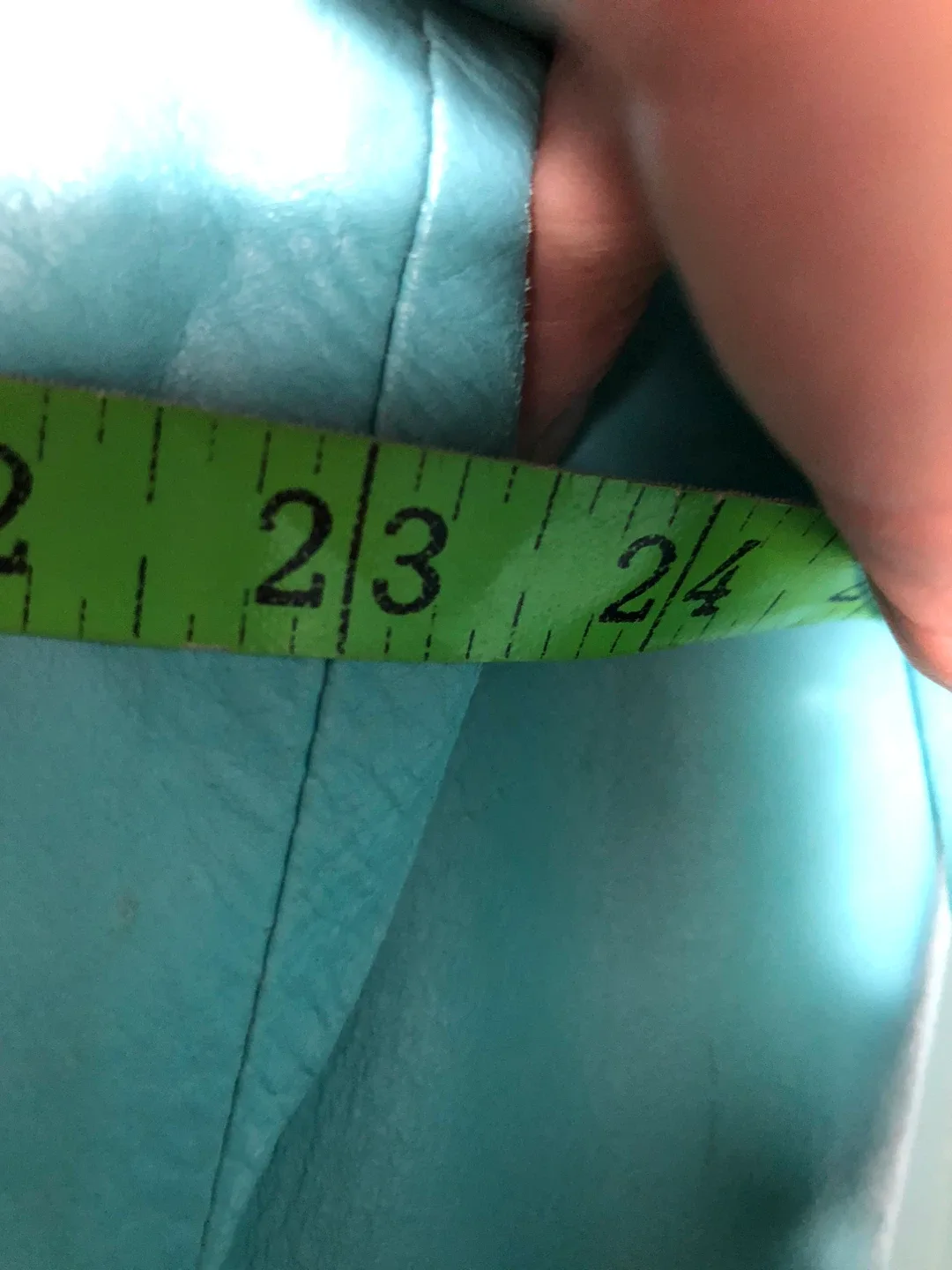 Women’s Teal Genuine Leather Jacket. Danier. Size Large. image indicator(4)