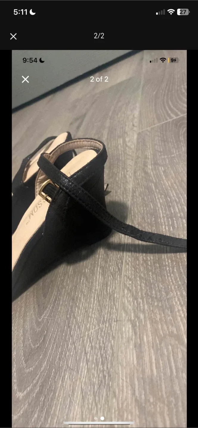 Blossom Black Sandals image indicator(2)