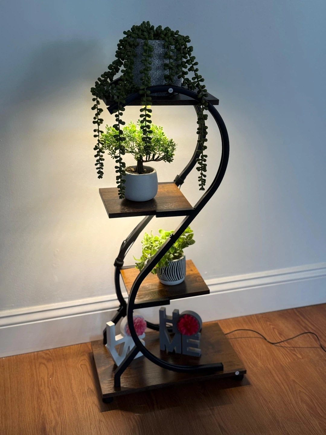 4-Tier Plant Stand with LED Light - photo 2
