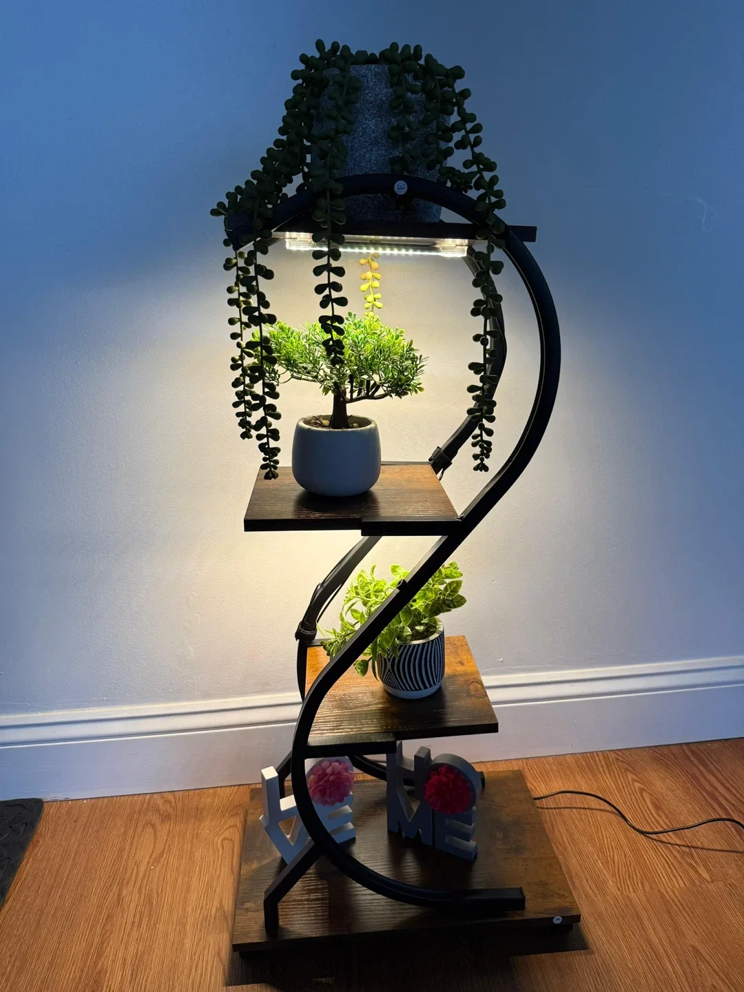 4-Tier Plant Stand with LED Light image indicator(3)