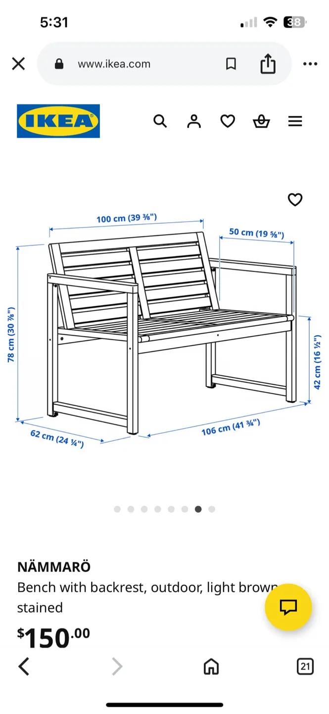 Patio Love seat and Bench with Cushions image indicator(3)