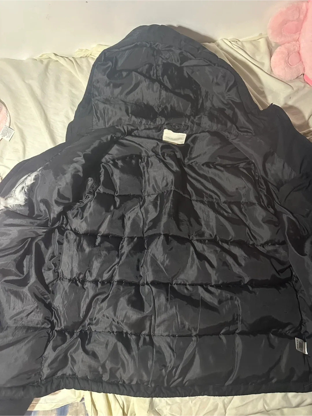 Aeropostale Black Puffer Jacket - Size L image indicator(2)
