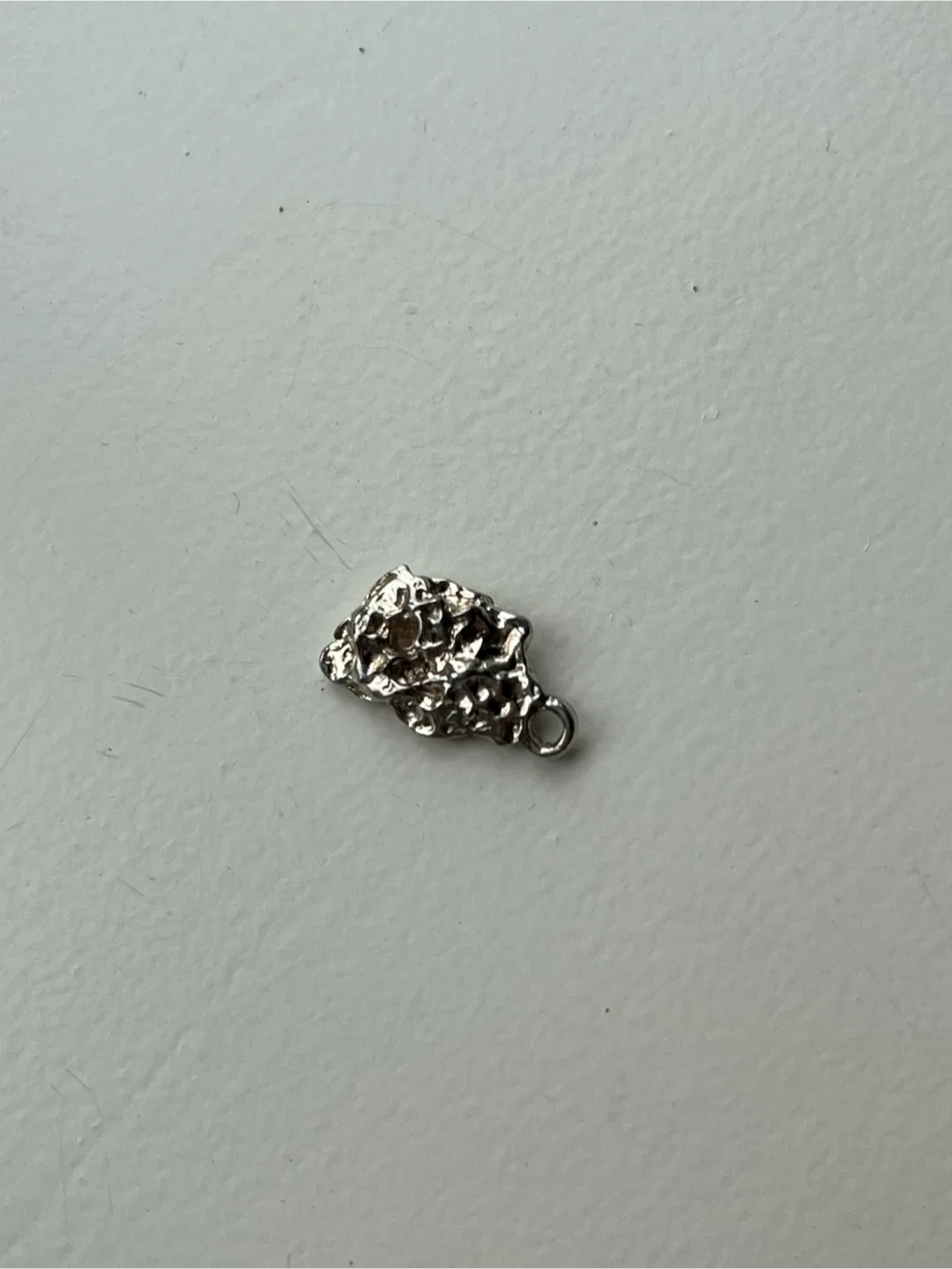 Raw Pure Silver Nugget Pendant image indicator(4)