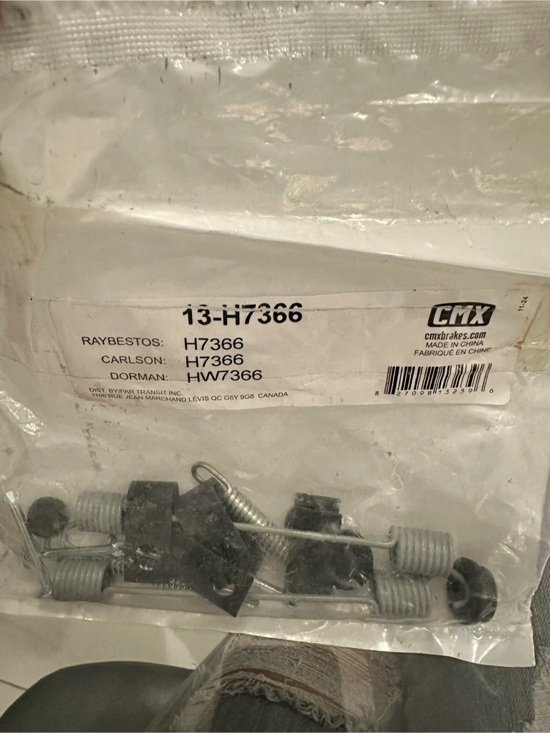 Raybestos H7366 Brake Hardware Kit