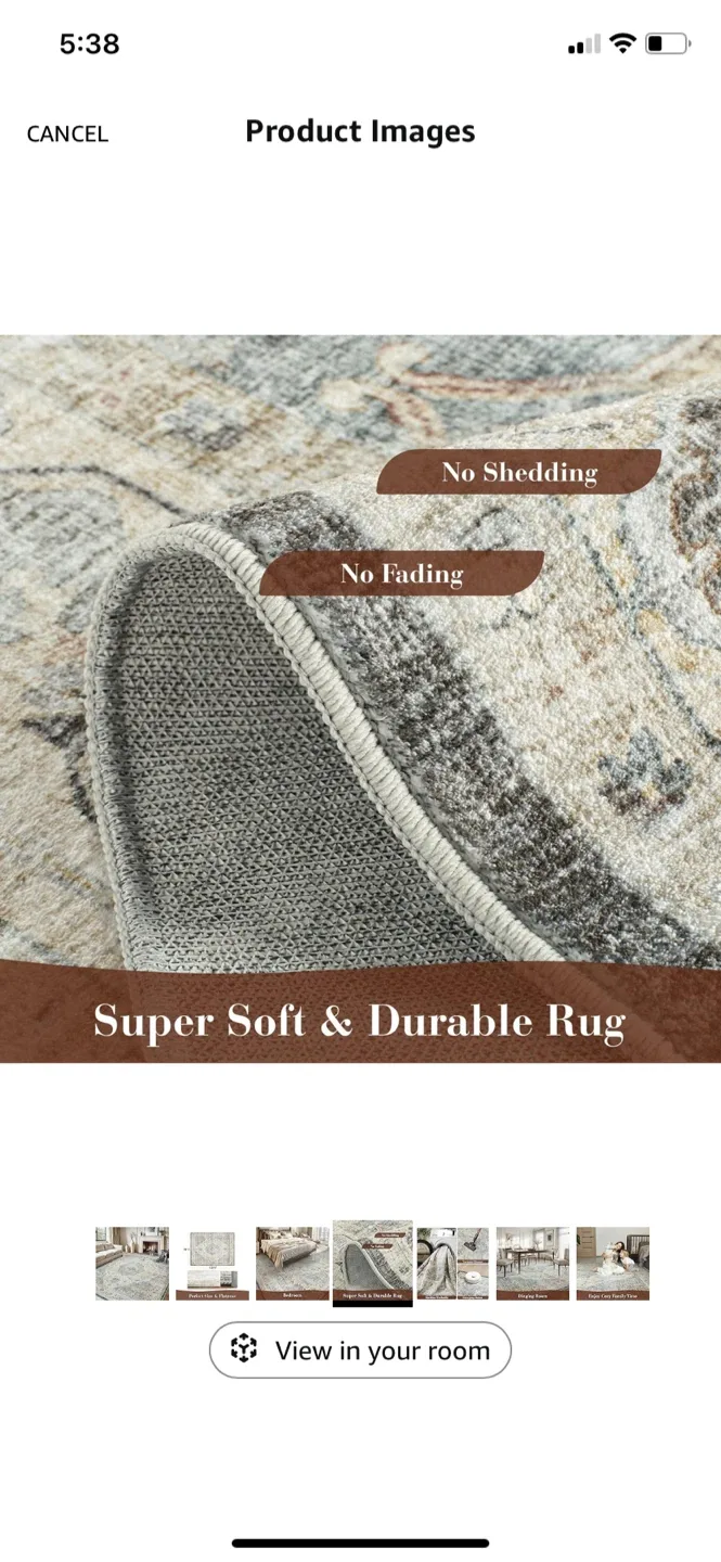 New-Area Rug 9x12- Machine Washable image indicator(7)