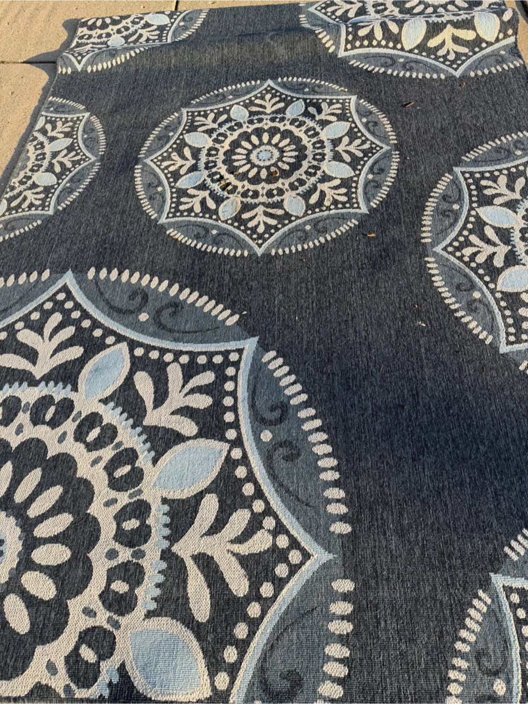 Navy Blue Outdoor Area Rug