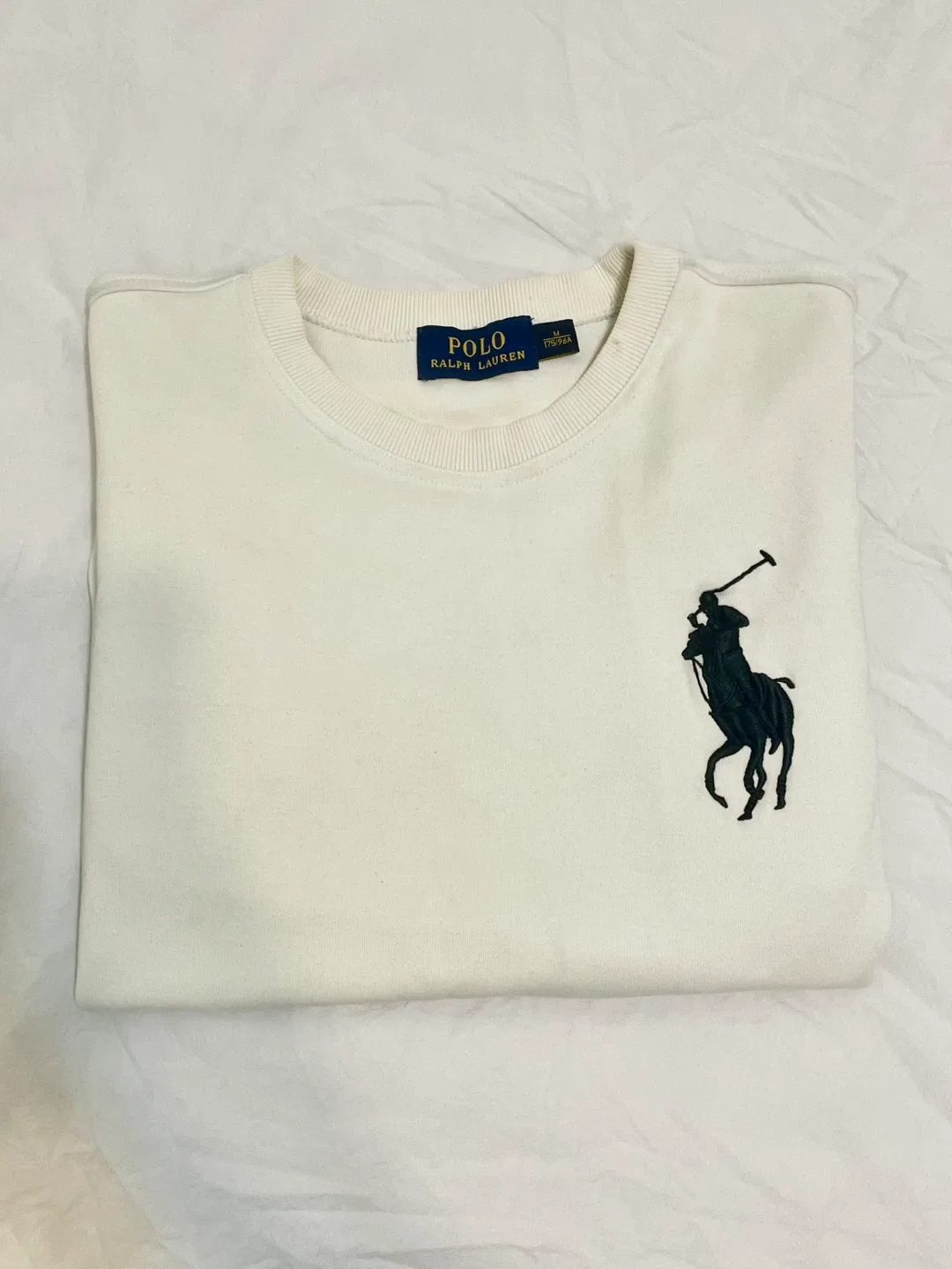 Polo Ralph Lauren Cream Crewneck Sweatshirt - Size M image indicator(2)