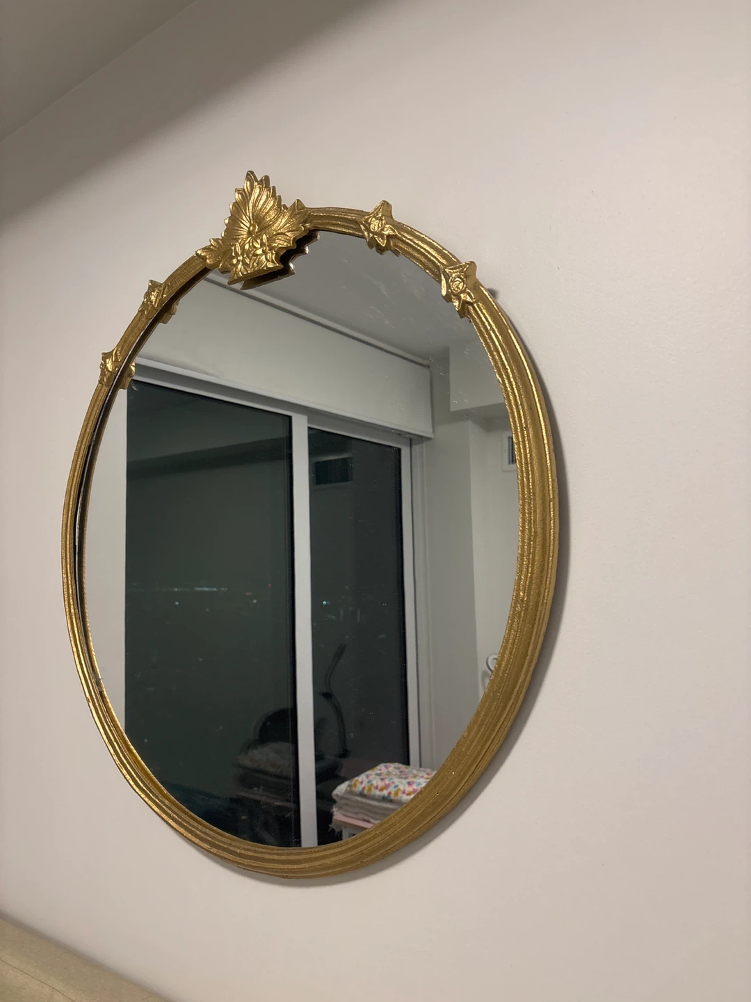 Gold Round Decorative Wall Mirror