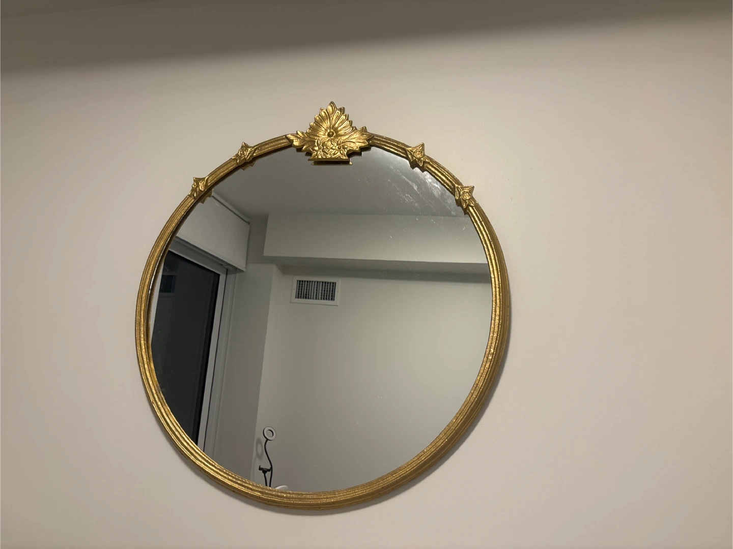 Gold Round Decorative Wall Mirror - photo 2