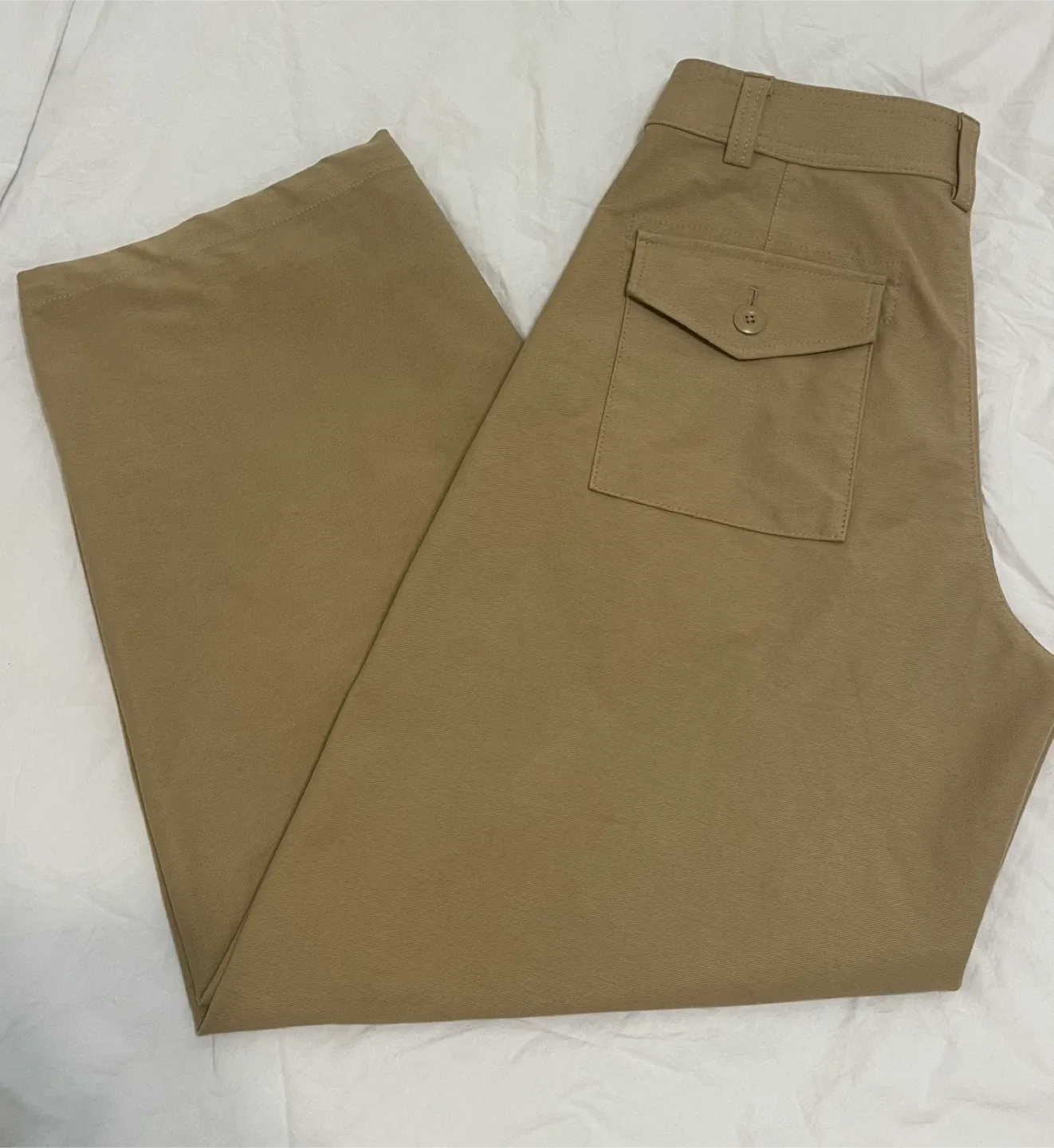 (New)Uniqulo baggie jeans beige