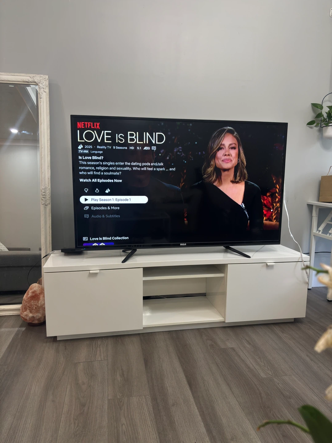 IKEA BYÅS TV Bench - High Gloss White