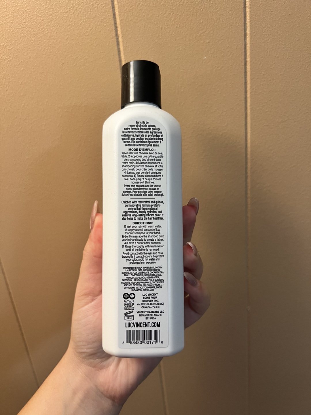 Luc Vincent Coloration Shampoo - 300ml - photo 3