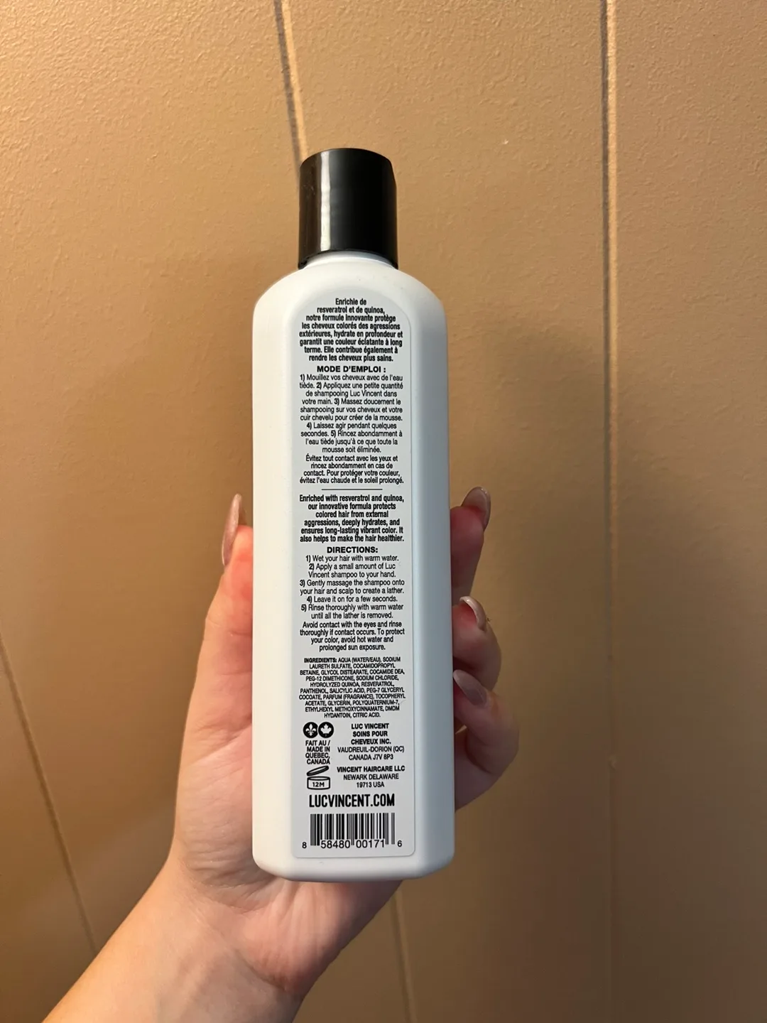 Luc Vincent Coloration Shampoo - 300ml image indicator(3)