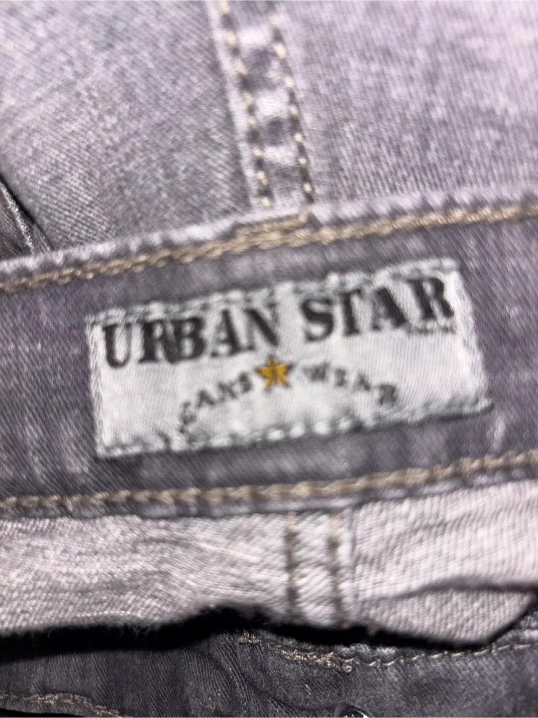 Urban Star Grey Denim Jeans - Size 34x31 image indicator(3)