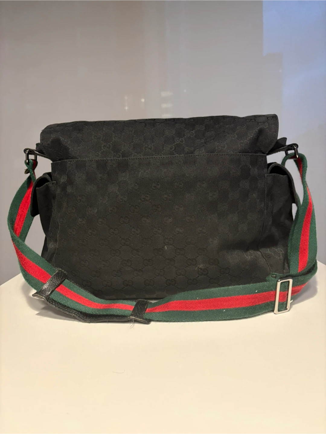 Gucci Black GG Canvas Messenger Bag - photo 3