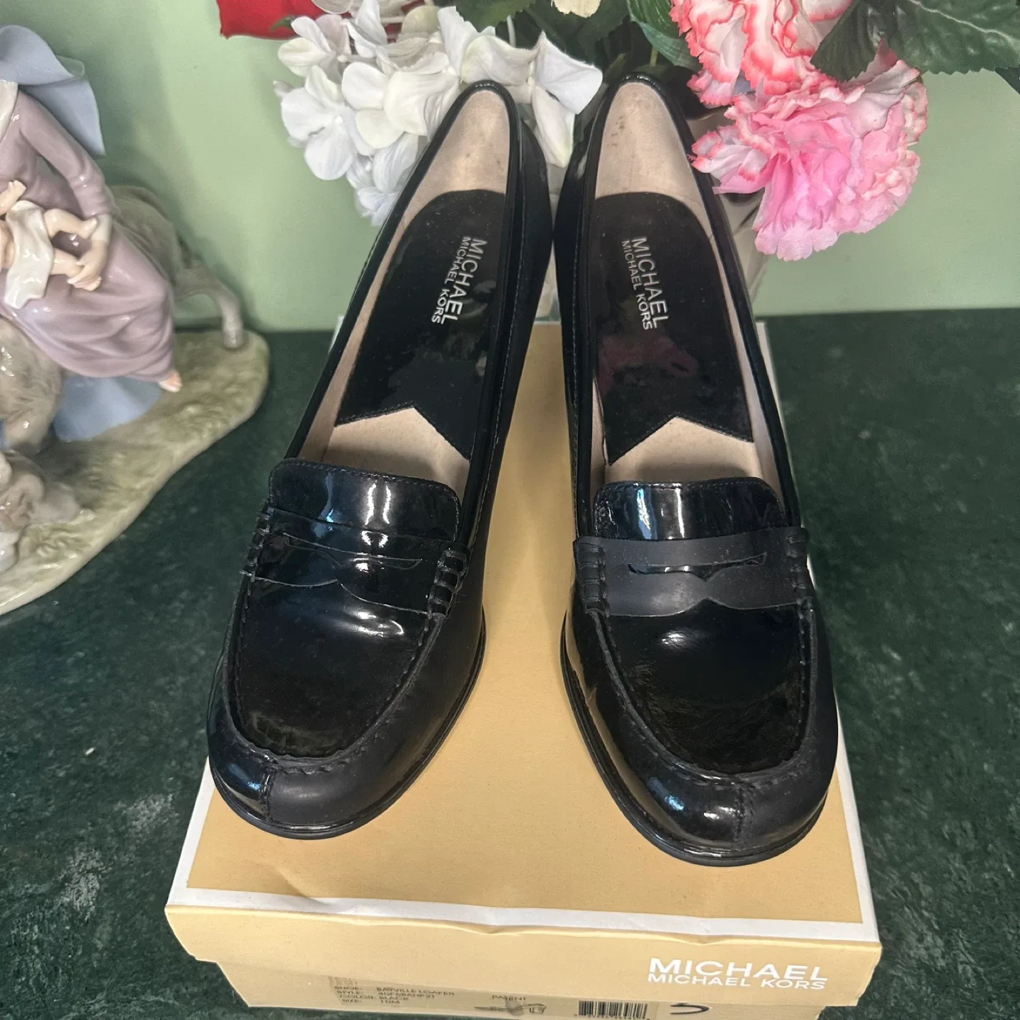 Michael Michael Kors Black Heels Size 7 image indicator(9)
