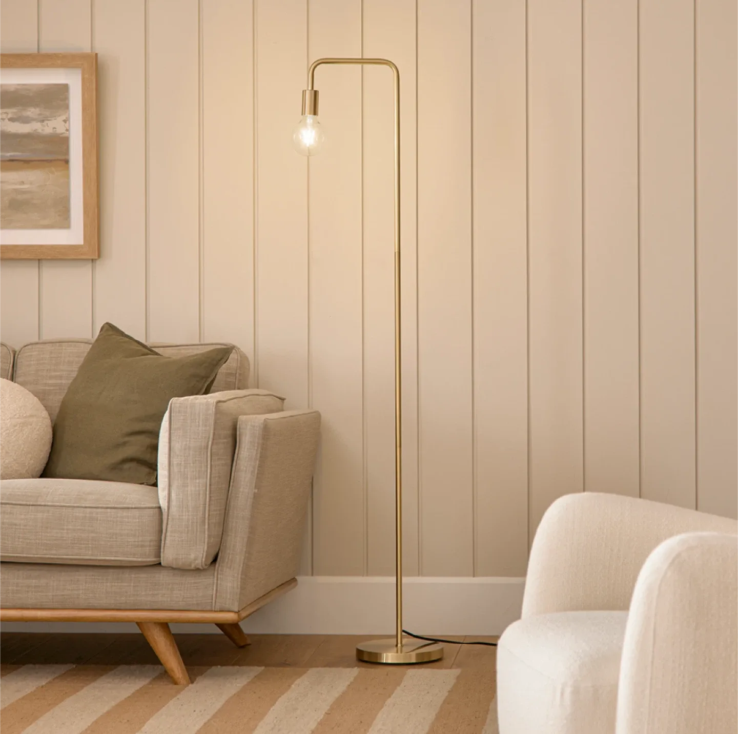 Article Beacon Brass Floor Lamp thumbnail