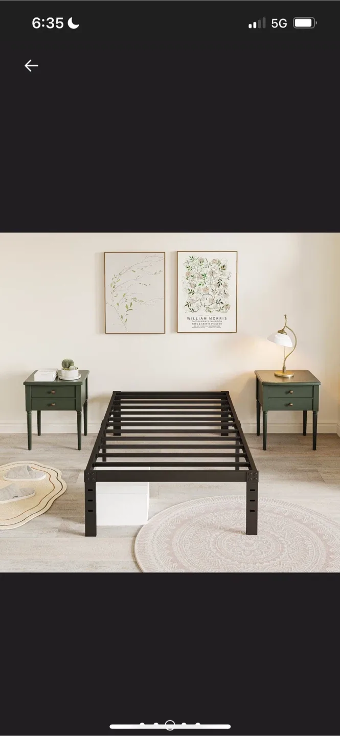 Brand New Twin Size Metal Bed Frame image indicator(6)