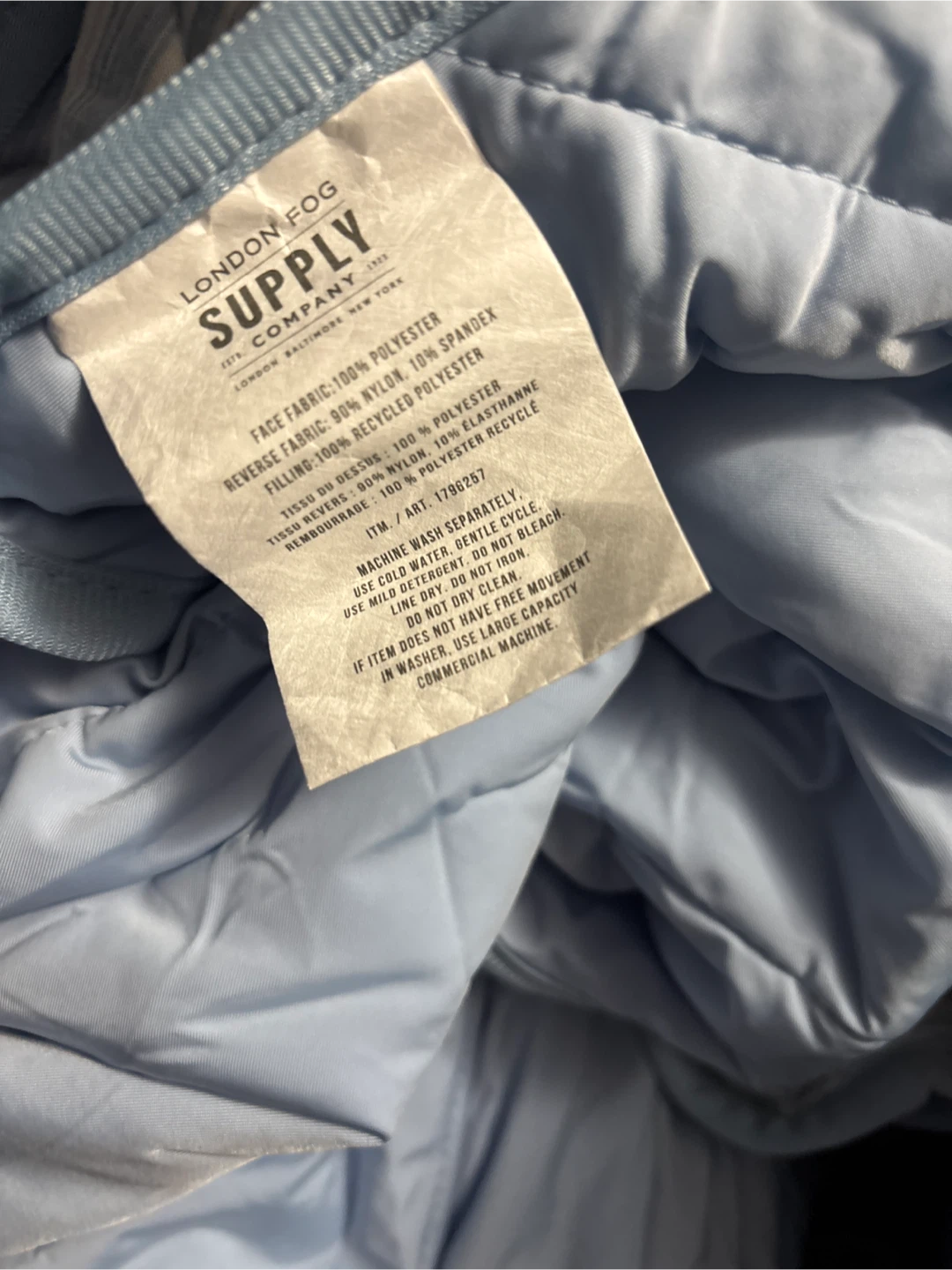 NWOT London Fog Supply throw- Blue - photo 2