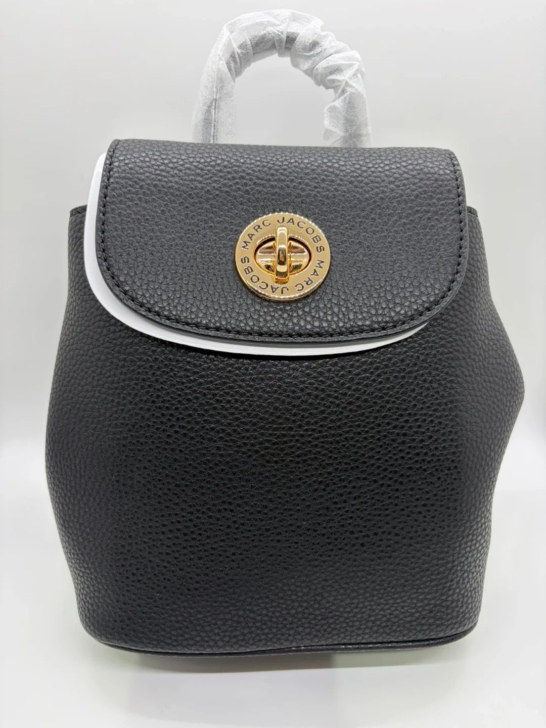 New Marc Jacobs Black Leather Mini Backpack