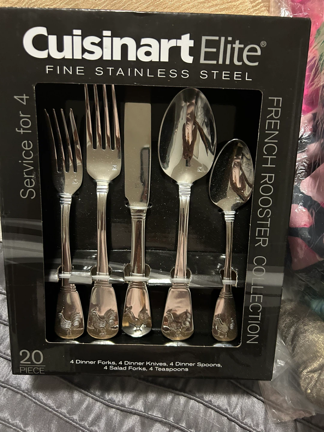 Cuisinart Elite French Rooster 20-Piece Flatware Set - photo 5