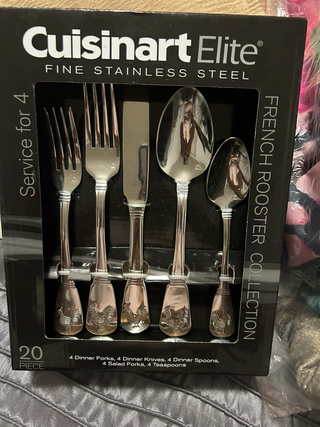 Cuisinart Elite French Rooster 20-Piece Flatware Set image indicator(5)