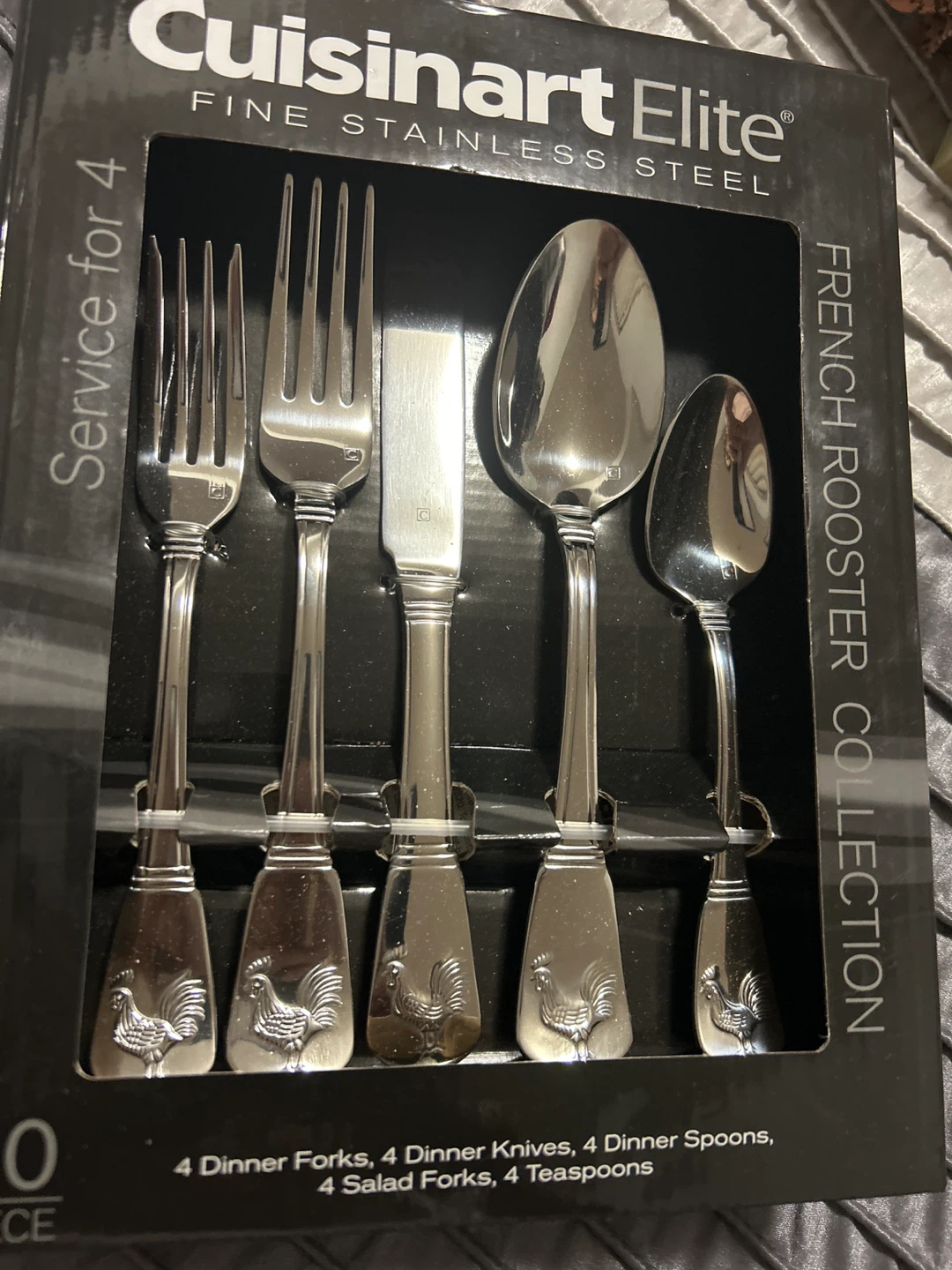 Cuisinart Elite French Rooster 20-Piece Flatware Set - photo 2