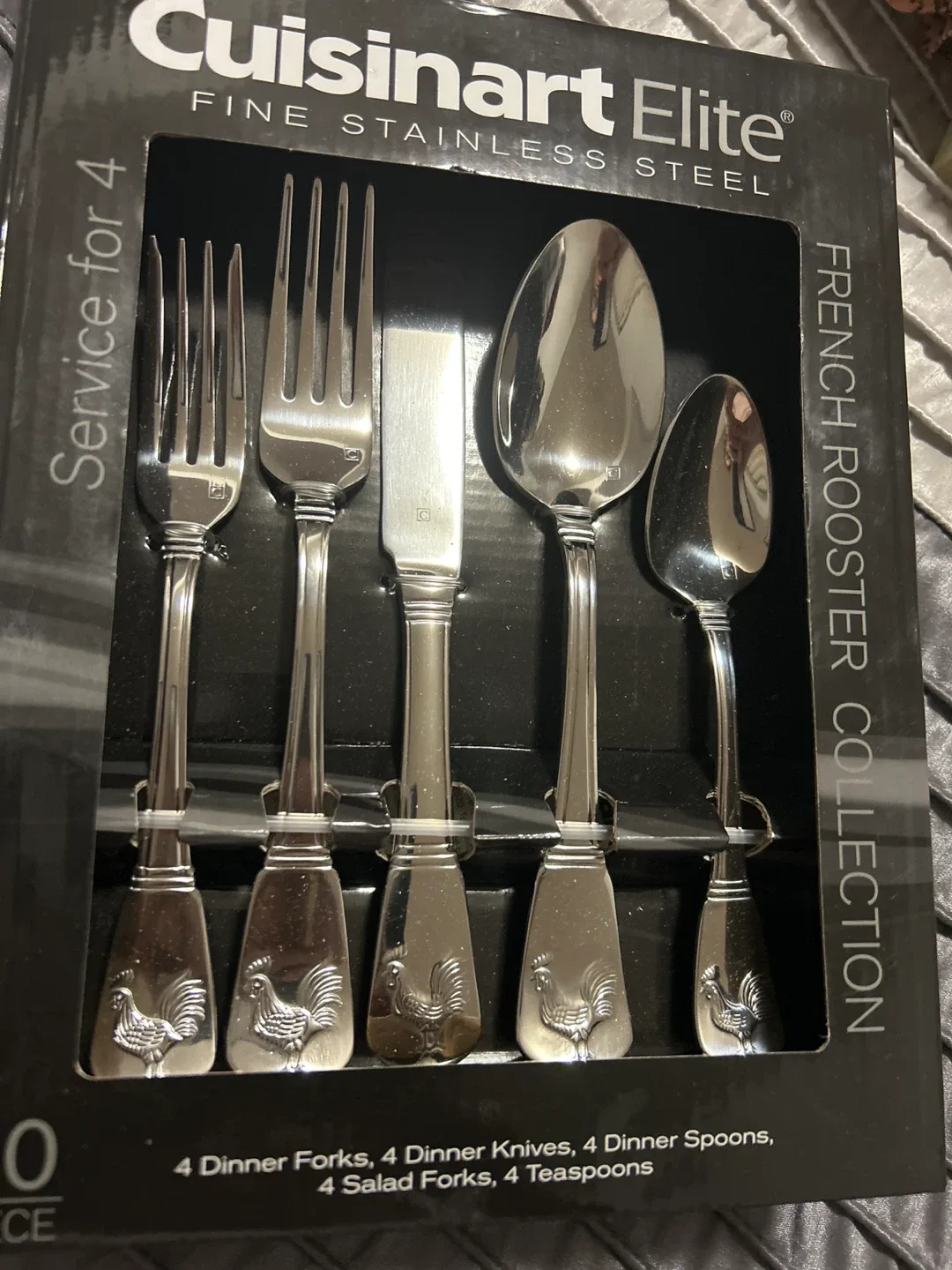 Cuisinart Elite French Rooster 20-Piece Flatware Set image indicator(2)