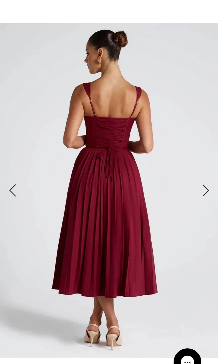 Babyboo Natassia dress- Burgundy image indicator(2)