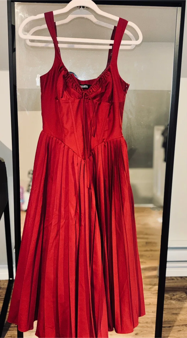 Babyboo Natassia dress- Burgundy image indicator(5)