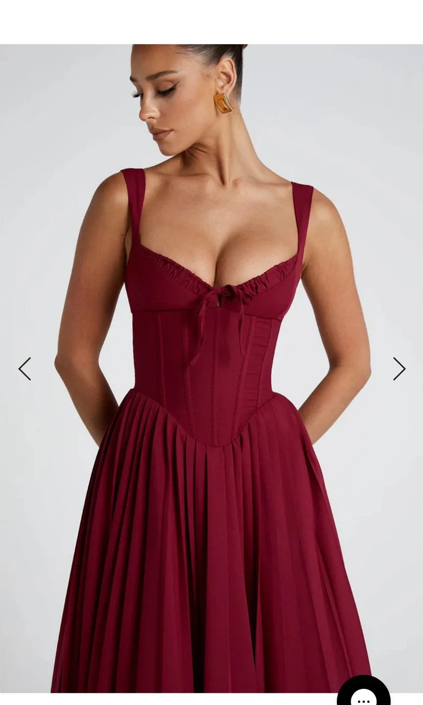 Babyboo Natassia dress- Burgundy image indicator(3)