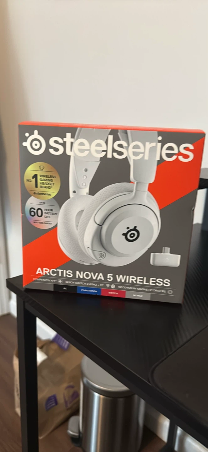 SteelSeries Arctis Nova 5 Wireless Gaming Headset - White, New - photo 2