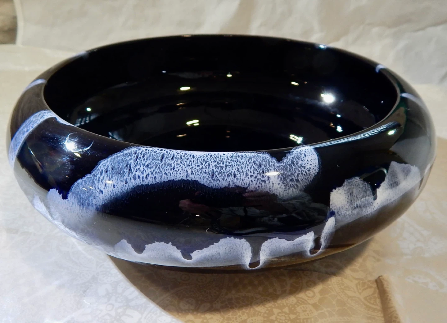 Blue Mountain Pottery Cobalt Centerpiece bowl