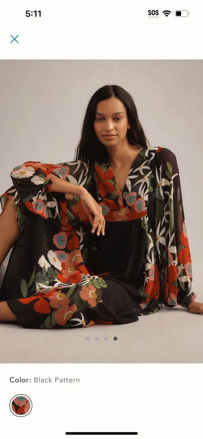 BNWT Farm Rio Floral Maxi Dress XS image indicator(5)