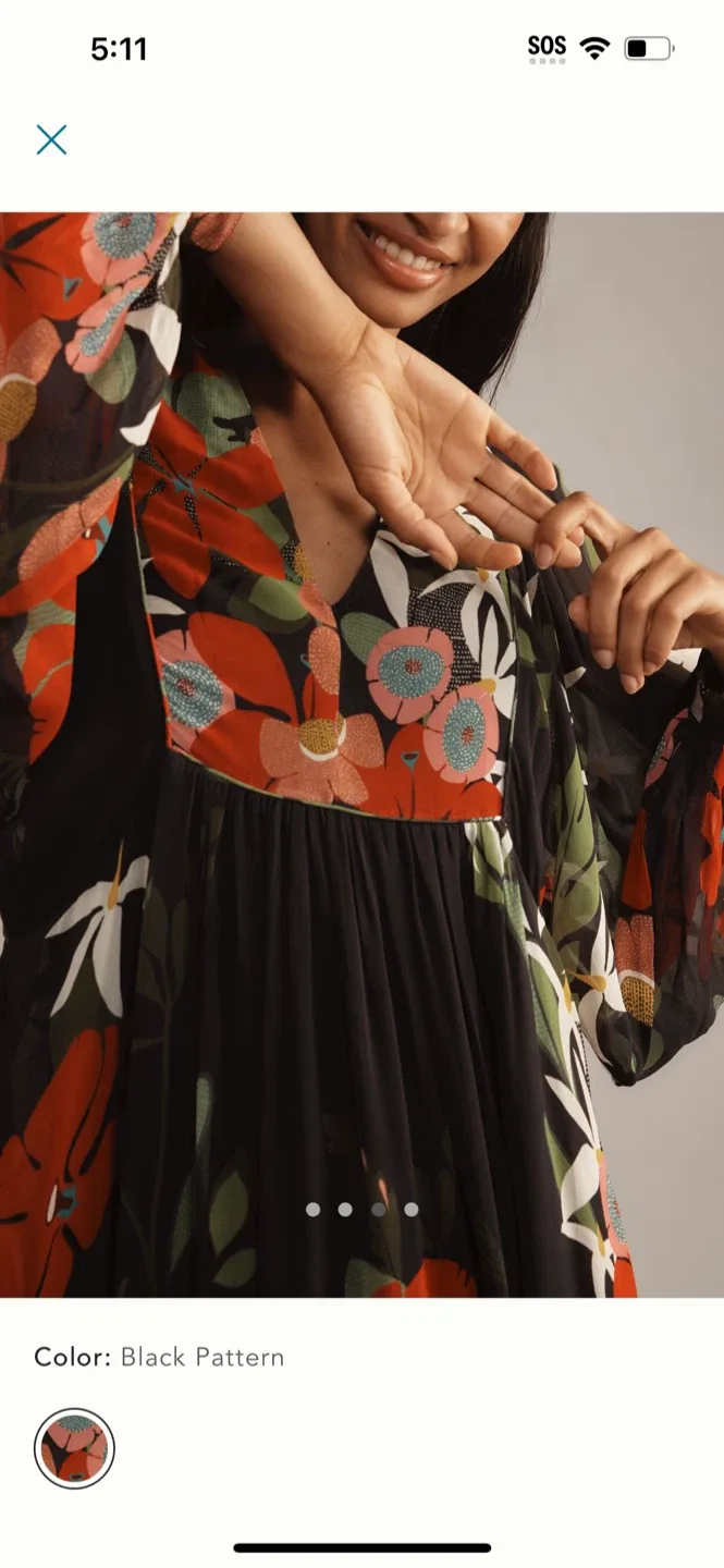 BNWT Farm Rio Floral Maxi Dress XS image indicator(4)