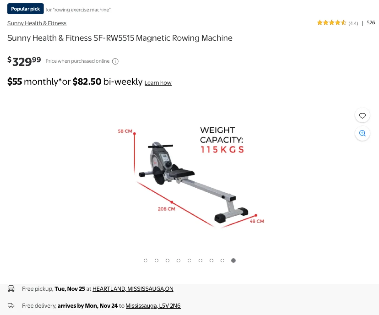 Sunny Health & Fitness SF-RW5515 Rowing Machine image indicator(5)