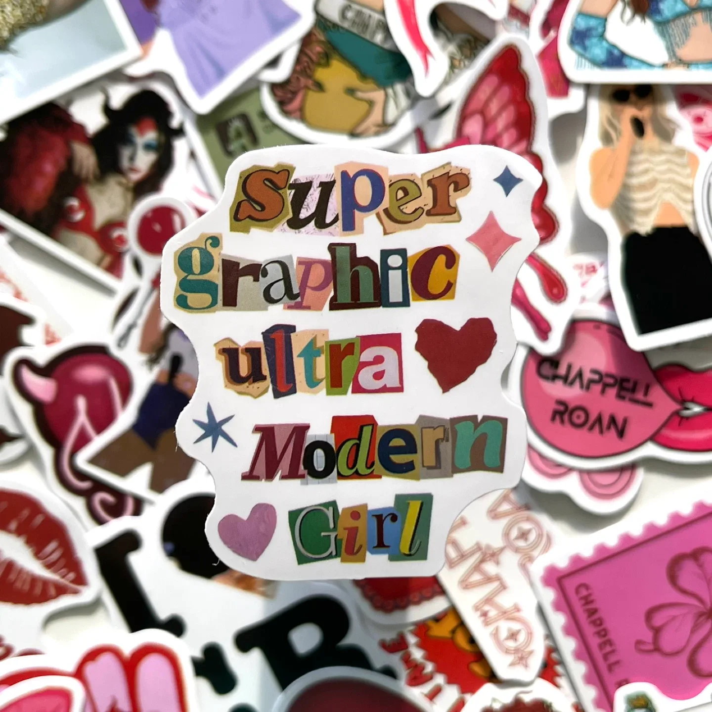 Pack of 57 Chappell Roan Stickers image indicator(3)