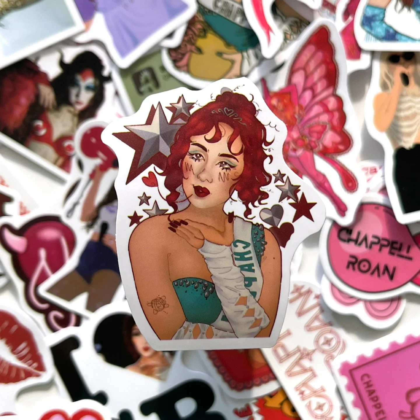 Pack of 57 Chappell Roan Stickers image indicator(2)