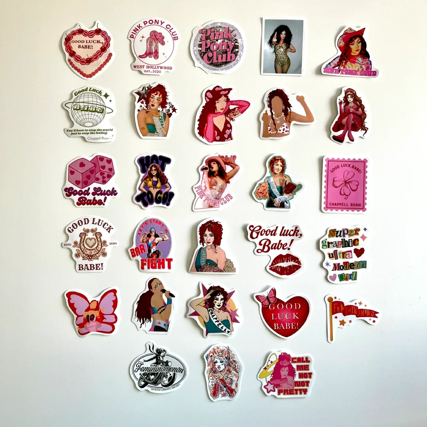 Pack of 57 Chappell Roan Stickers image indicator(8)