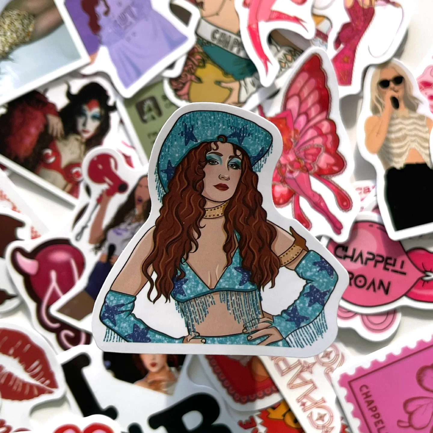 Pack of 57 Chappell Roan Stickers image indicator(4)