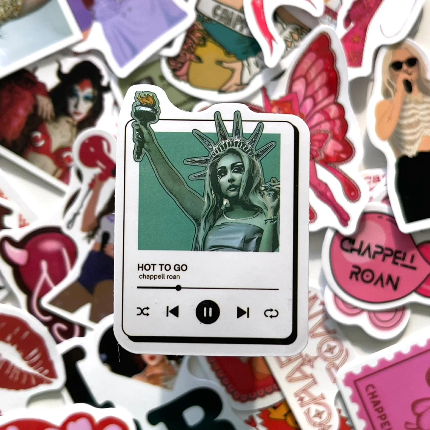 Pack of 57 Chappell Roan Stickers image indicator(6)