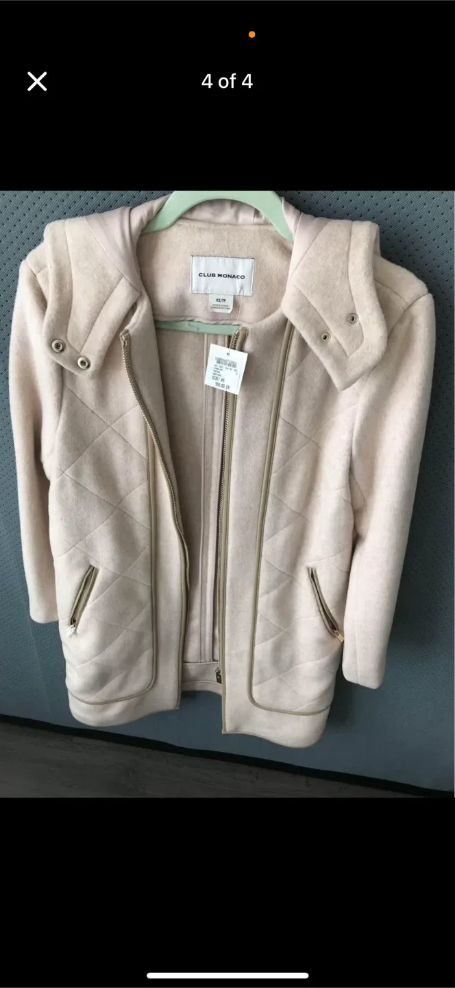 Club Monaco XL/TG Hooded Coat - Beige image indicator(3)