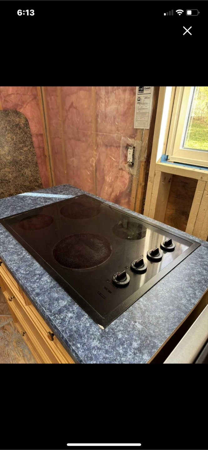 Black Electric Cooktop
