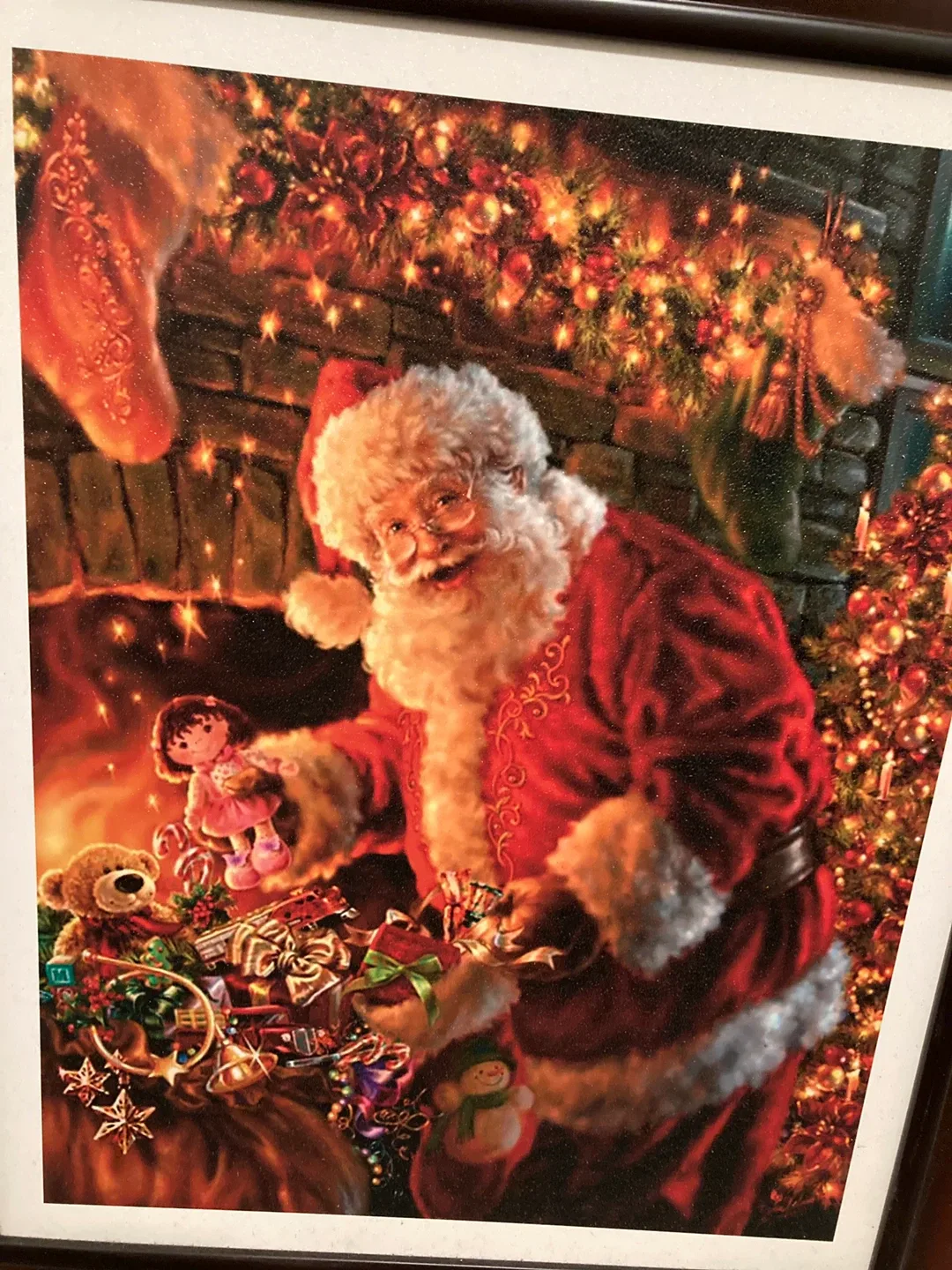 Framed Santa picture image indicator(2)