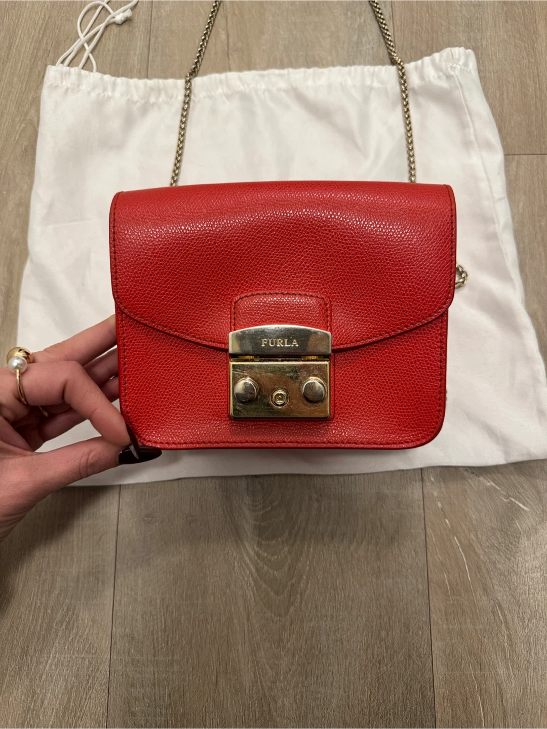 Furla Metropolis Mini Crossbody Bag - Red