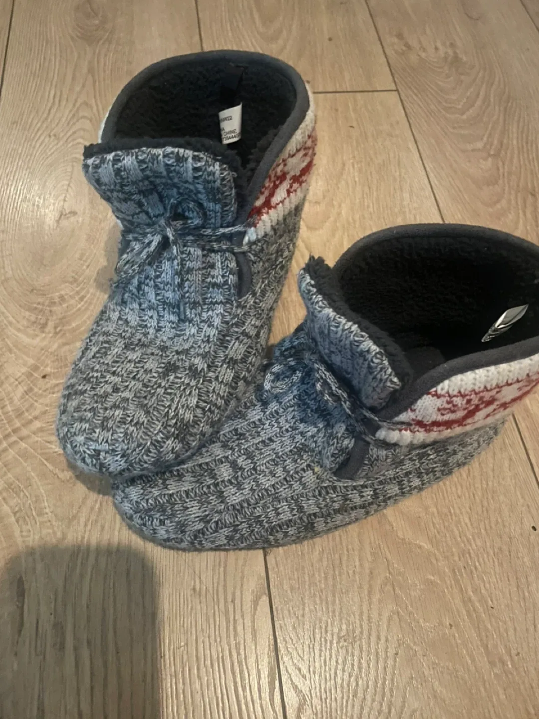 Knit Slipper Boots, thumbnail